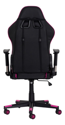 Cadeira Gamer Ii Reclinável 180º Giratória Preta Com Rosa Al