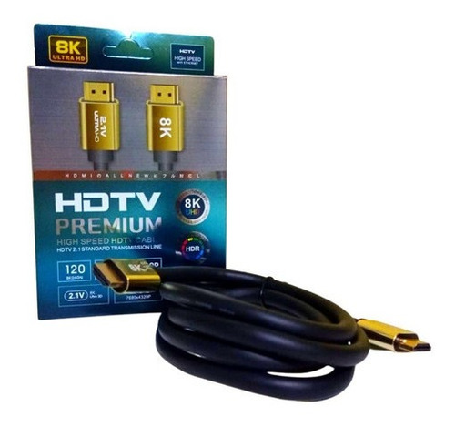 Cable Hdmi 1.5m 8k 2.1v Ultra Hd 4320p Alta Velocidad 60hz