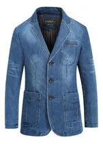 Comprar Chaqueta Vaquera For Hombre, Traje Informal Con Bolsillo, Chaqueta De Trabajo, Pantalones Vaqueros De Moda, Chaquetas, Prendas De Vestir Exteriores