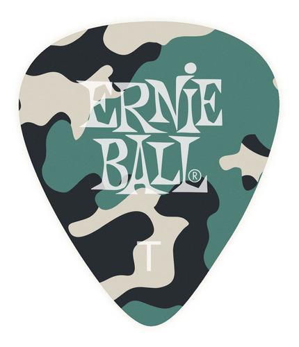 Set De 12 Picks Diseño Camuflado Celuloide Ernie Ball