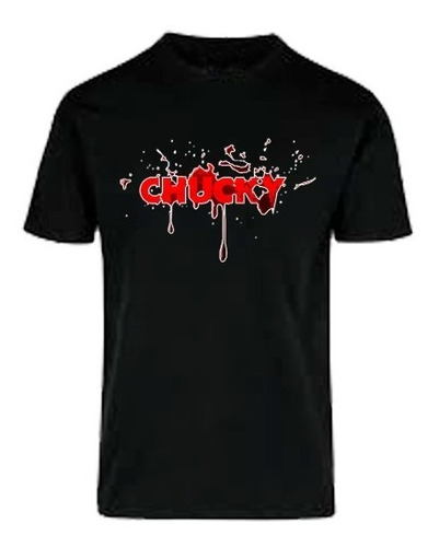 Playera Chuky Letras, Estampado Manga Corta