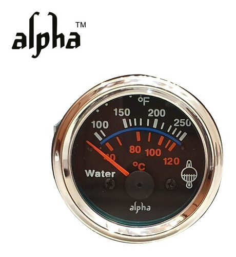 Reloj Manómetro Temperatura Electrico 12v  Alpha