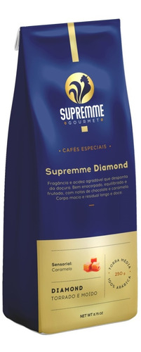 Café Supremme Diamond 100% Arábica Torrado E Moído 250gr