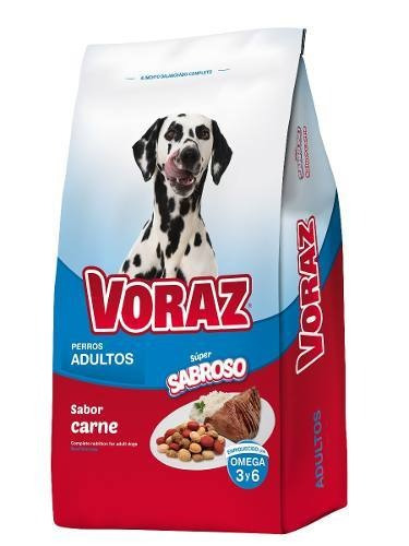 Imagen 1 de 1 de Alimento Voraz Perros  adulto sabor carne en bolsa de 20 kg