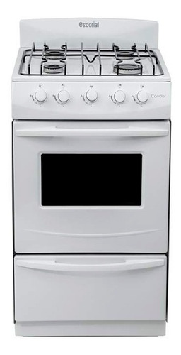 Cocina Escorial Candor Gas Envasado Blanca Puerta Con Visor