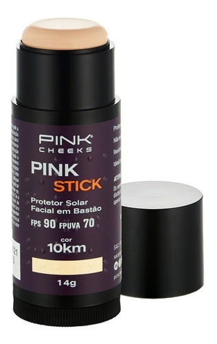 Imagem 1 de 6 de Pink Stick Protetor Solar E Base Fps 90 Pink Cheeks Cor 10km