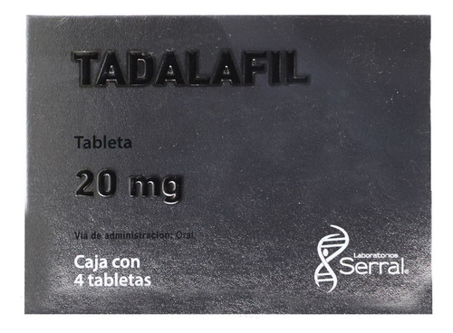 Tadalafil Caja Con 4 Tabletas De 20 Mg Serral