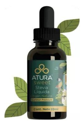 Stevia Líquida 100% Natural 20ml Atura Sweet 3 Pack