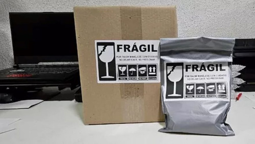 700 Etiquetas Frágil 150x100mm Autoadheribles Envios M1