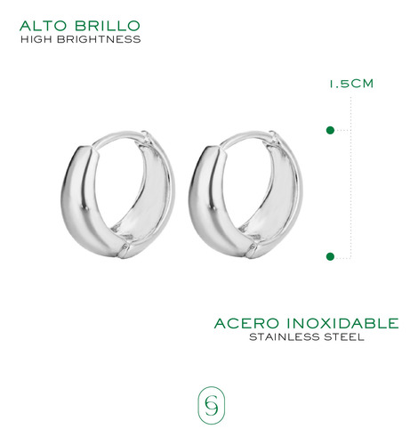 Aretes Para Mujer De Acero Inoxidable Broqueles Y Arracadas