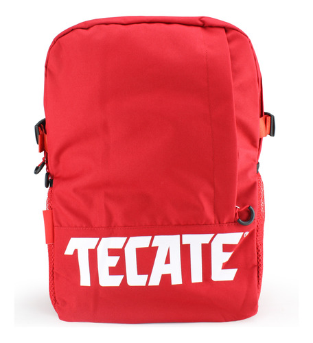 Mochila Unisex Logo Tecate Color  Rojo