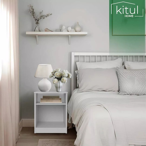 Buró Moderno Recamara Mesa Noche Minimalista Madera