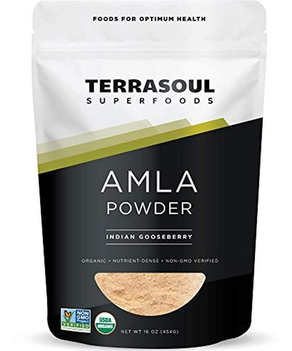Terrasoul Superfoods Amla (amalaki) Berry Powder (orgánico)
