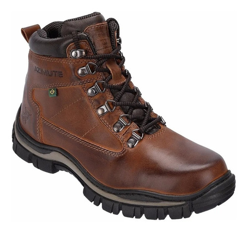 Coturno Bota Masculino Adventure Azimute Em Couro Mod:900