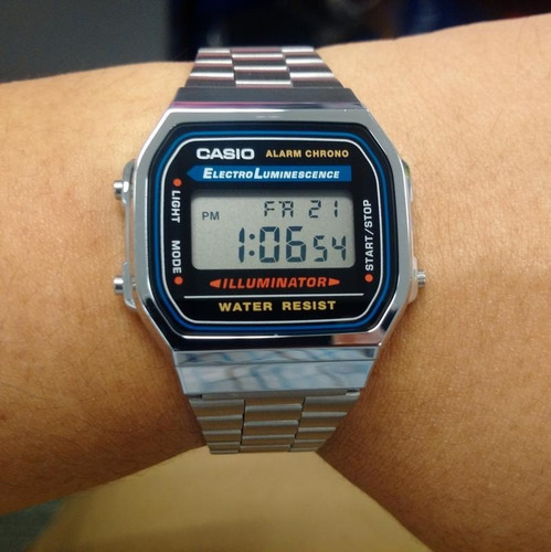 Reloj Casio Digital A168wa-1retro Vintage Retro Iluminator