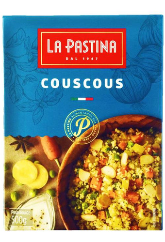 Couscous La Pastina 500g  Cuscuz Marroquino Facil Preparo