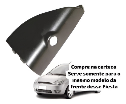Acabamento Interno Retrovisor Fiesta 2003 A 2014 Com Pino Le