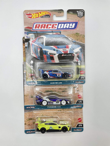 Hot Wheels Premium Race Day 3 Pack Coleccion Porsche Audi