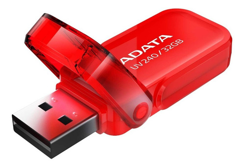 Pendrive Adata Uv240 32gb Usb 2.0 Pen Drive Color Rojo