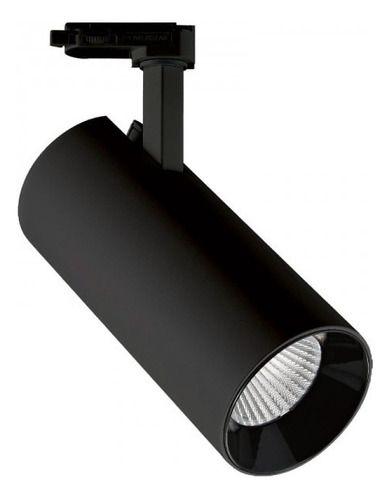 Foco Led P/riel Monofasico Stix 30w 3000k Negro Technolamp