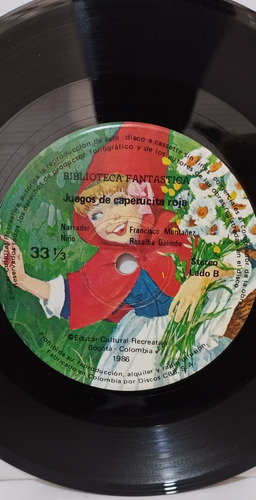 6 Singles Cuentos Y Juegos 33-1/2 Cbs 1986 (Usado)
