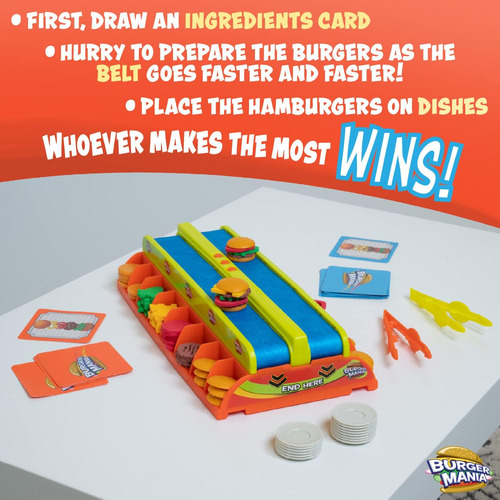 Fotorama Burger Mania Sizzling Build-a-burger Game, Cinta Tr