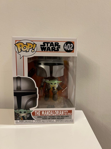 Funko Pop Star Wars The Mandalorian Flying With The Child