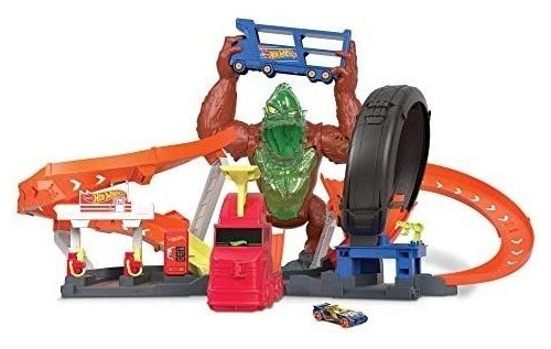 Hot Wheels Toxic Gorilla Slam Gas Station & Tire Repair Shop