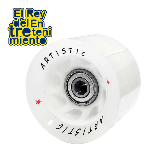 Imagen 3 de 5 de Set 4 Rueda Silicona P/ Patín Artístico + Rulemanes - El Rey