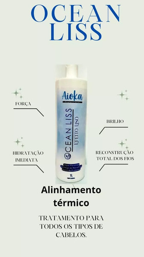 Alinhamento Térmico Capilar Efeito Liso Ocean Liss Aioka 1l