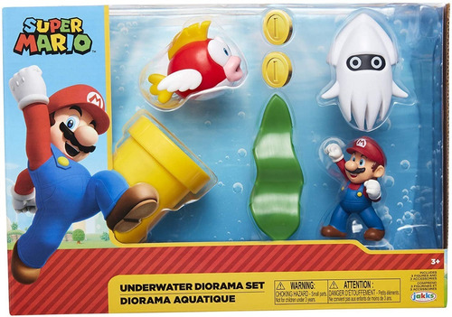 Figura Nintendo Super Mario Bross 2.5  - Underwater Dioramax