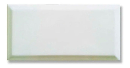 Azulejo Acuarela Biselado Blanco Brillante 7.5x15