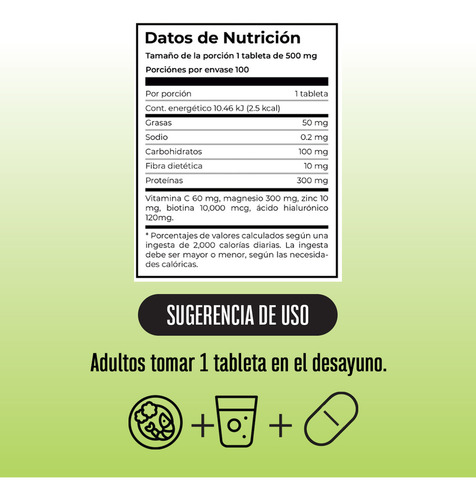 Suplemento En Tabletas Kukamonga Suplemento Biotina Lemon Cochellla En Bolsa De 1ml 100 Un Pack X 5 U