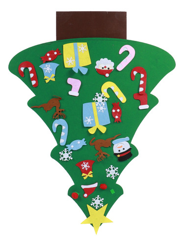 Set De Árbol De Navidad De Fieltro Para Colgar En La Pared,