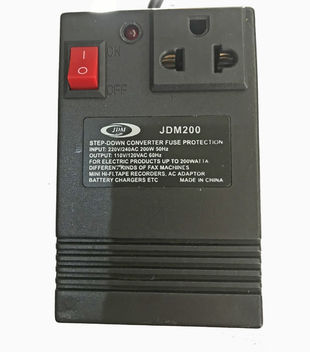 Imagen 2 de 6 de Transformador 220v A 110v 200w Jdm Trafo
