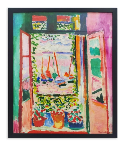 Cuadro La Ventana Abierta Matisse 45x55 Cm Calidad Mycarte