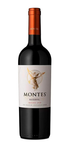 Imagem 1 de 3 de Vinho Montes Reserva Malbec Tinto Chile 750 Ml