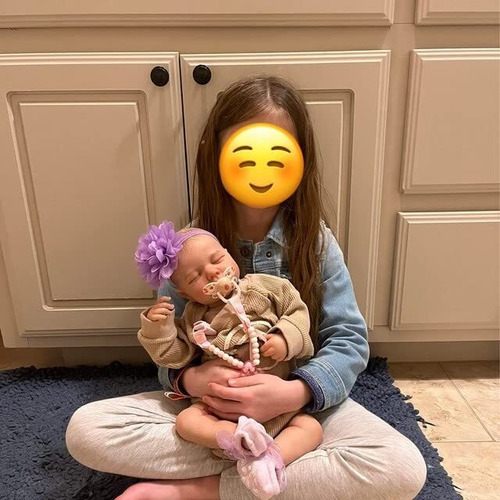 Muñeca Niña Reborn Bebé Cuerpo Completo De Silicona 49cm