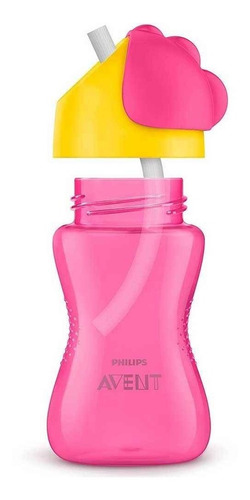 Vaso Antiderrame Pajita 300ml +12 Avent Straw Cup Maternelle