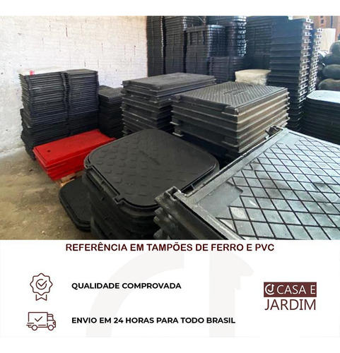 Tampa De Pvc Para Gordura Esgoto Elétrica 40x40 Simples