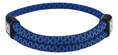 Pulsera Nautica Para Hombre O Mujer Ajustable Cuerda Milan Color Azul Diámetro 8 Cm