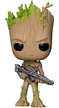 Figura Baby Groot Juguete Cabezón Guardines De La Galaxia