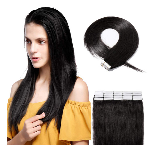 Extensiones De Cabello Humano Sego Remy Con Cinta En El Pelo