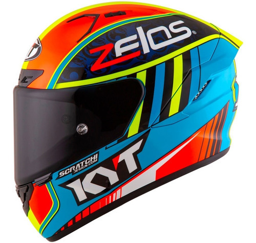 Capacete Moto Fechado Kyt Nx Race Xavier Simeon Azul Desenho Réplica Tamanho do capacete 61(XL)