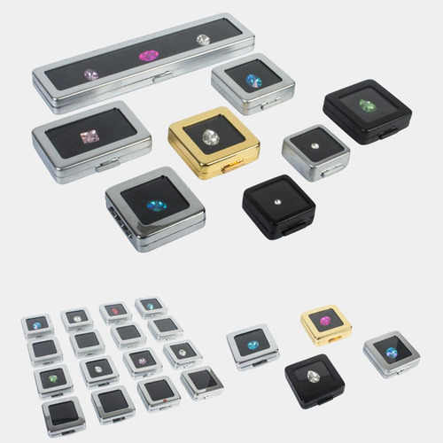 3x Caja De Joyería De Metal Organizador De Joyas De Caja De