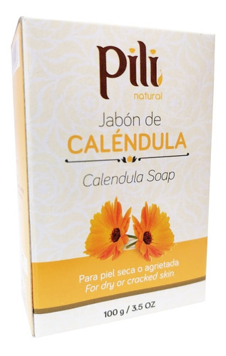 Jabon Calendula Pili 100 Gr, Piel Seca O Agrietada