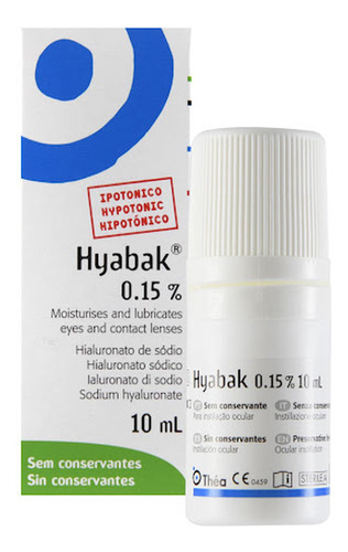 Hyabak Hialuronato De Sodio 0.15% Axon Frasco X 10 Ml