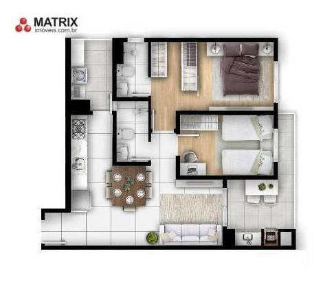 Imagem 23 de 30 de Cobertura Com 3 Dormitórios À Venda, 120 M² Por R$ 857.200,00 - Santa Cândida - Curitiba/pr - Co0498