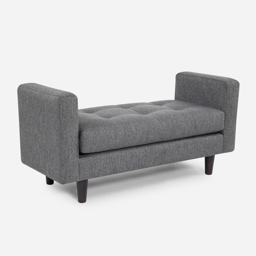 Banqueta Rosen Megan Tela Charcoal