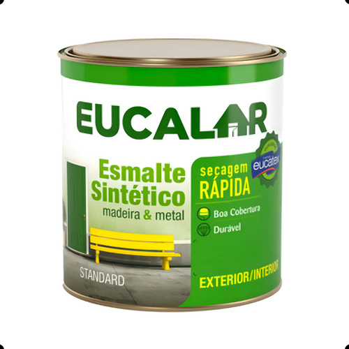 Tinta Esmalte Eucalar Alumínio 1/4 900ml